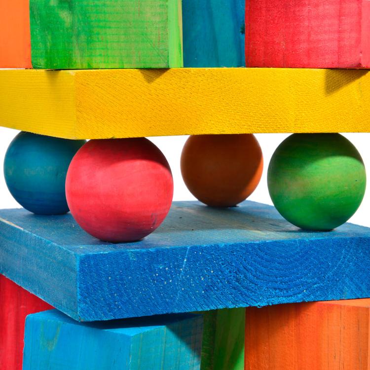 Obří klády XXL | Obrovská dřevěná hračka pro velké papoušky | 6 kg dřeva od ParrotPlanet.cz