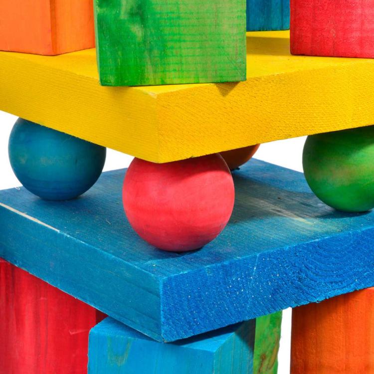 Obří klády XXL | Obrovská dřevěná hračka pro velké papoušky | 6 kg dřeva od ParrotPlanet.cz