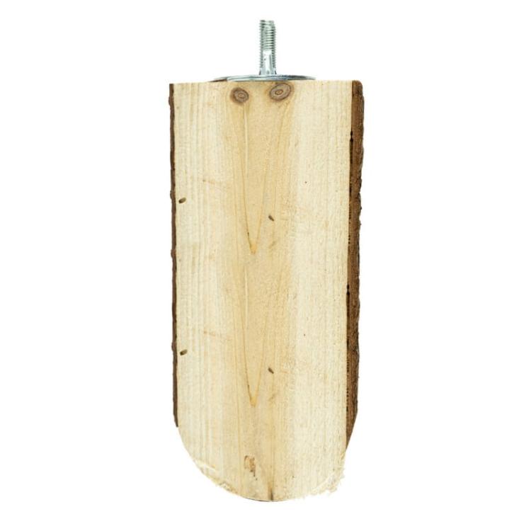 Přírodní bidýlko z pomalu sušeného dřeva – velikost L pro střední papoušky od ParrotPlanet.cz