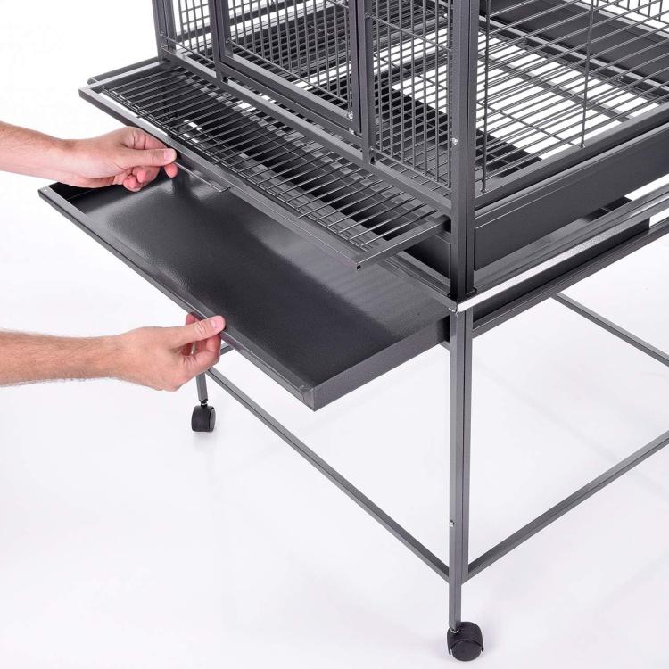 Klece pro papoušky Montana Finca II Dome tmavá od ParrotPlanet.cz