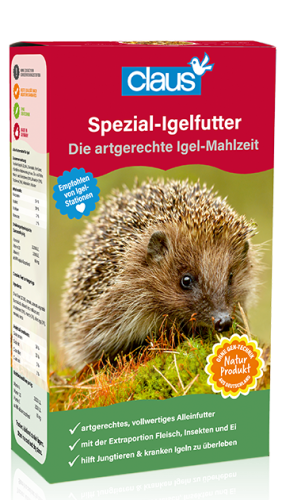 Claus Spezial Igelfutter – kompletní krmivo pro ježky s masem, hmyzem a vejcem, 750 g ParrotPlanet.cz
