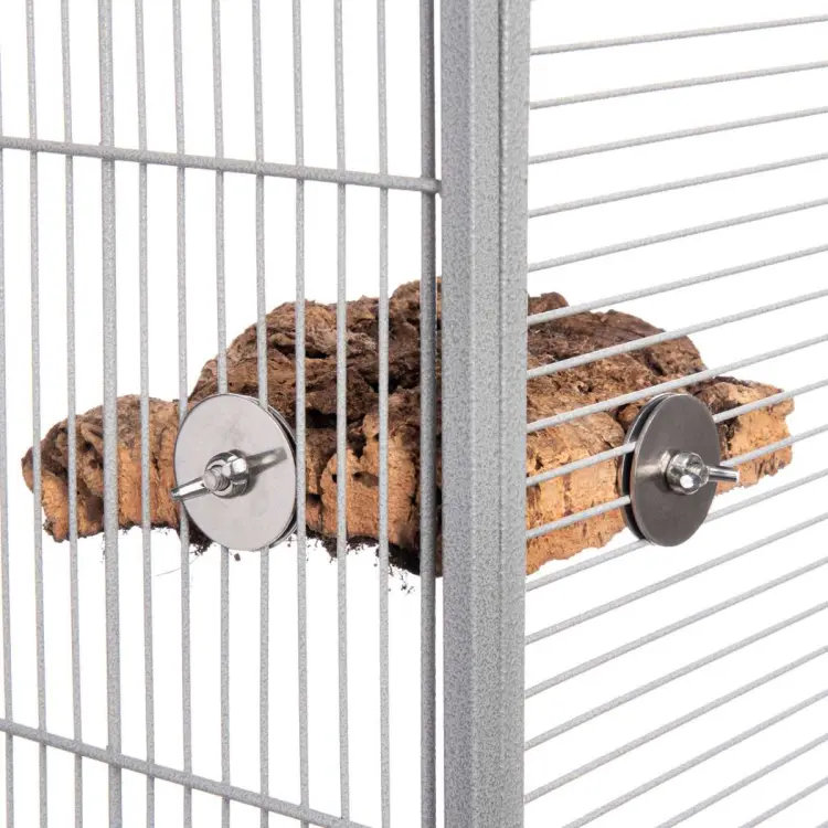 Rohový bidélko z korkové kůry dubu, velikost M – pro střední papoušky od ParrotPlanet.cz