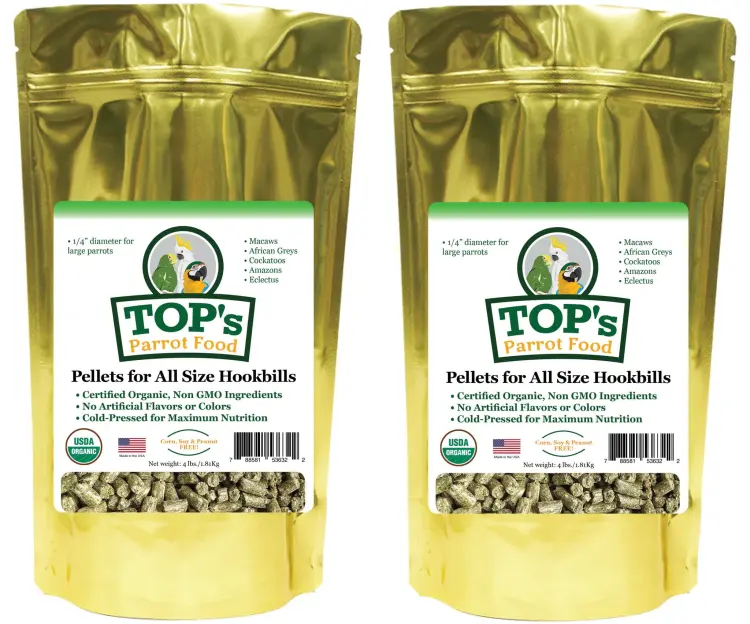 TOP’s Parrot Pellets – BIO granule pro papoušky všech velikostí, 1,81 kg od ParrotPlanet.cz