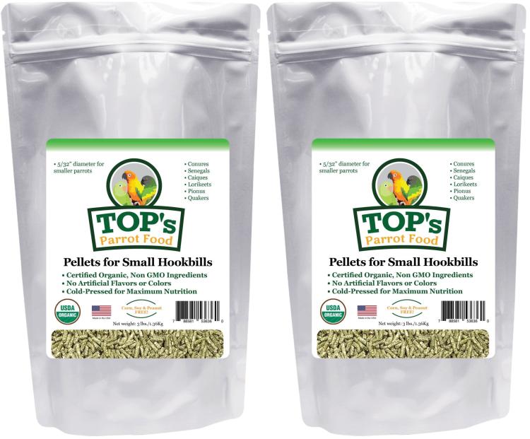 TOP's for small HookBills – Granule pro nymfy a jiné malé papoušky 1,36 kg od ParrotPlanet.cz