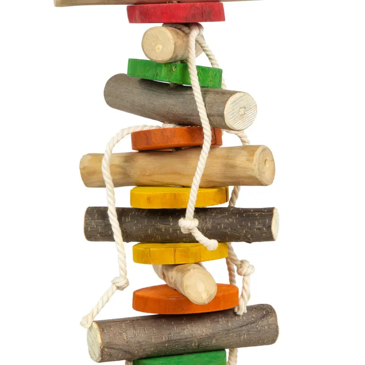 Drtič Franc – dřevěná hračka pro střední a velké papoušky od ParrotPlanet.cz