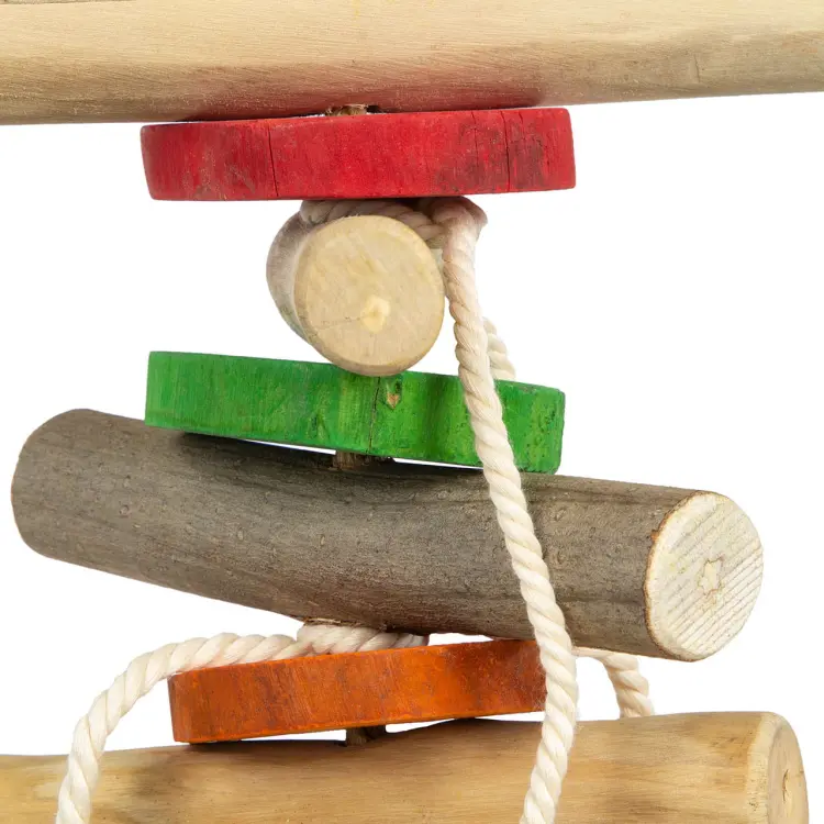 Drtič Franc – dřevěná hračka pro střední a velké papoušky od ParrotPlanet.cz