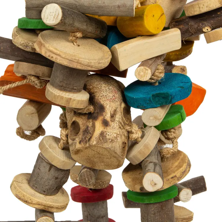 Drewniany GiGaNt - ogromna zabawka dla dużych papug - 6,5 kg od ParrotPlanet.cz