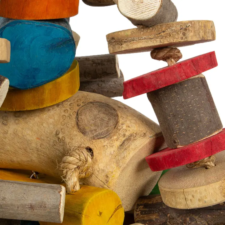 Drewniany GiGaNt - ogromna zabawka dla dużych papug - 6,5 kg od ParrotPlanet.cz