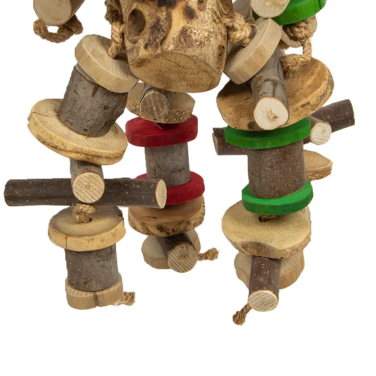 Drewniany GiGaNt - ogromna zabawka dla dużych papug - 6,5 kg od ParrotPlanet.cz