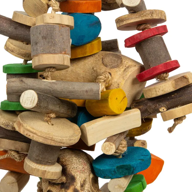 Drewniany GiGaNt - ogromna zabawka dla dużych papug - 6,5 kg od ParrotPlanet.cz