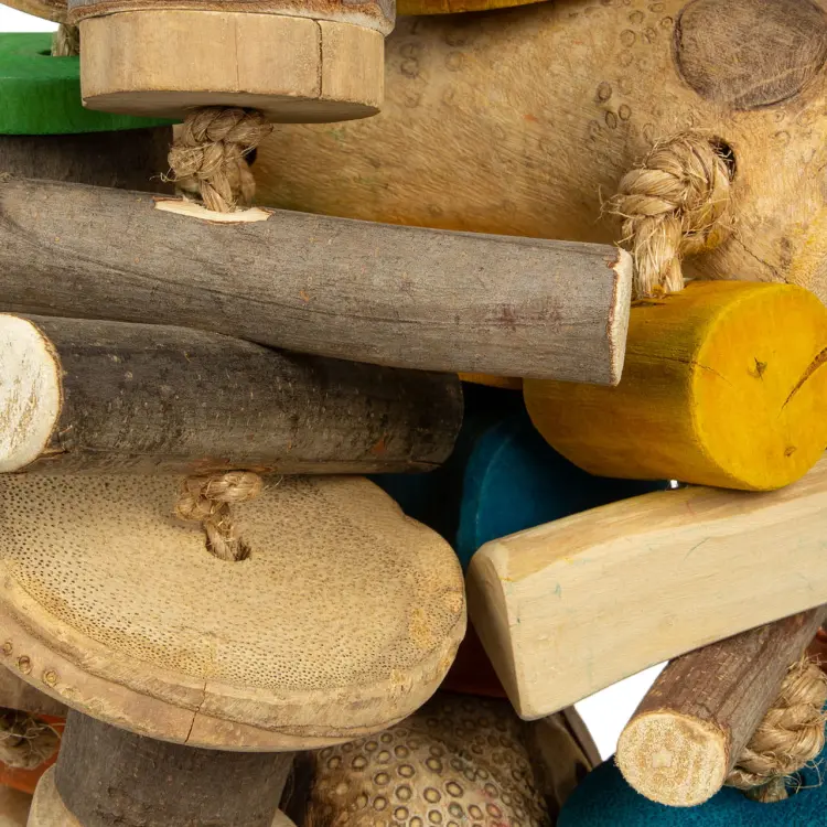 Drewniany GiGaNt - ogromna zabawka dla dużych papug - 6,5 kg od ParrotPlanet.cz