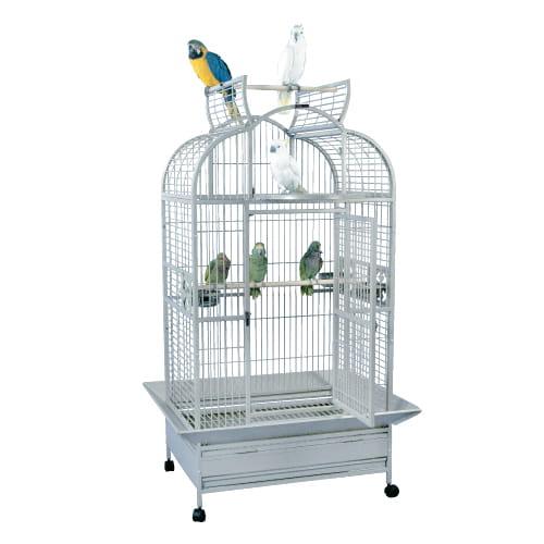 King's Cages Superior - Klec pro velké a střední papoušky (ara, amazona, kakadu, žako) světlá od parrotplanet.cz