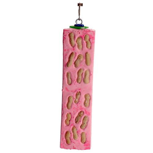 POLLY CACTUS NUTTY LONG XXL – Závěsný kaktus – Přírodní minerál s křupavými ořechy pro velké papoušky  XXL od parrotplanet.cz