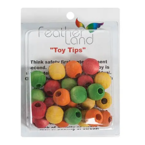 Dřevěné kuličky, 16 kusů – náhradní díly pro výrobu hraček pro papoušky DIY nebo hračka do tlapky od parrotplanet.cz