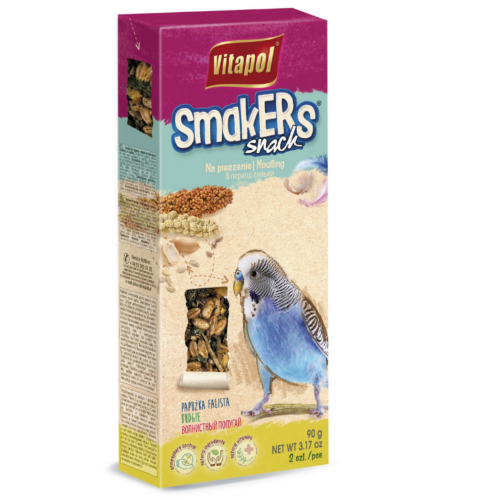 Vitapol – Smakers na přepeřování pro vlnkovité papoušky 2 ks 90 g od ParrotPlanet.cz