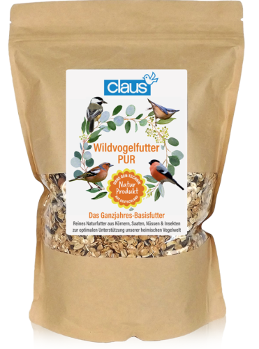 Claus Wildvogelfutter PUR - základní celoroční krmivo pro divoké a zahradní ptáky 1 kg od ParrotPlanet.cz