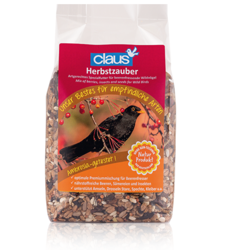 Claus Herbstzauber – Claus „Podzimní kouzlo“ krmivo pro volně žijící a zahradní ptáky 700 g od ParrotPlanet.cz