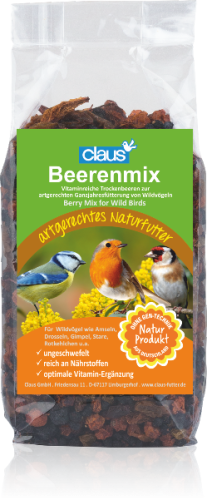 Claus Beerenmix - směs sušených bobulí pro všechny ptáky 200 g od ParrotPlanet.cz