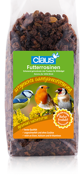 Claus Futterrosinen für Wildvögel - sultánské rozinky pro všechny ptáky 750 g od ParrotPlanet.cz