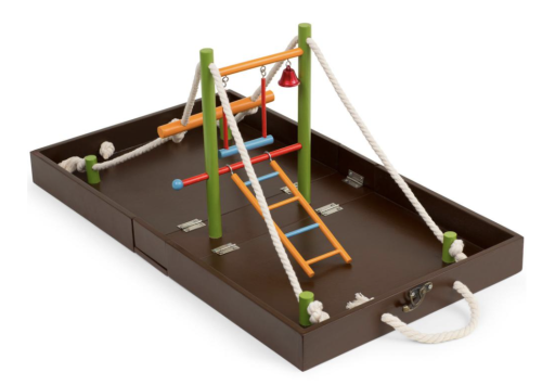 MAGICKÝ ZÁBAVNÍ PARK – Přenosné hřiště pro střední a menší papoušky v kufříku od ParrotPlanet.cz