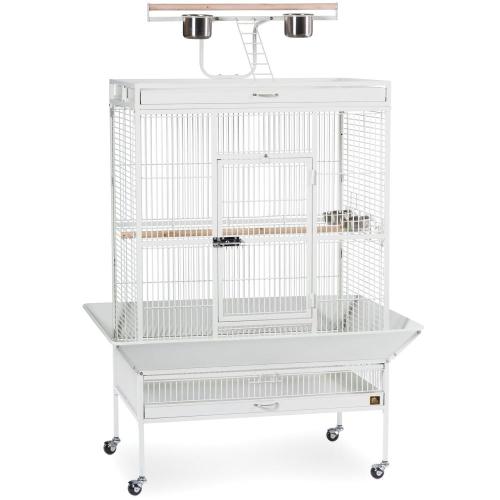 Prevue Pet - Circus -  Klece pro střední a velké papoušky z tepaného železa BÍLÁ od ParrotPlanet.cz