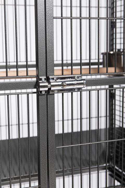 Prevue Pet - Dome Top - Klec pro střední a velké papoušky z tepaného železa - tmavá od ParrotPlanet.cz