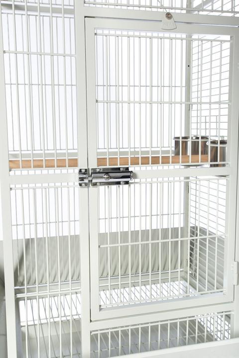 Prevue Pet - Dome Top - Klec pro střední a velké papoušky z tepaného železa - bílá od ParrotPlanet.cz