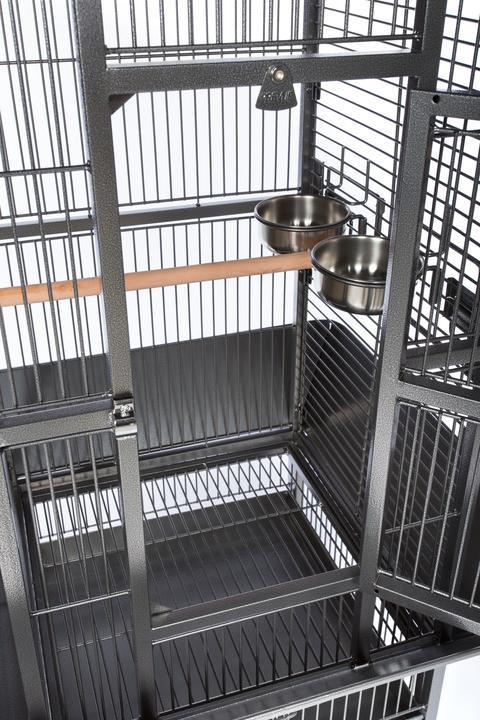 Prevue Pet - Small Dome Top - Klec pro střední papoušky z tepaného železa - tmavá od ParrotPlanet.cz