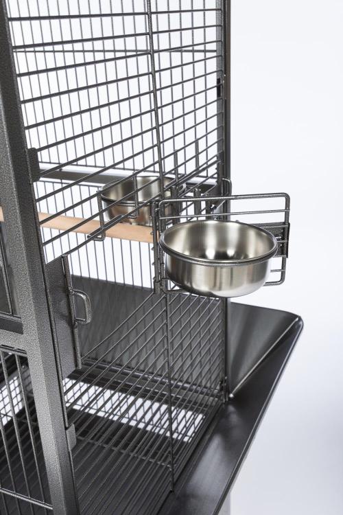 Prevue Pet - Small Dome Top - Klec pro střední papoušky z tepaného železa - tmavá od ParrotPlanet.cz