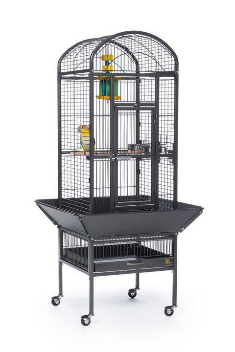 Prevue Pet - Small Dome Top - Klec pro střední papoušky z tepaného železa - tmavá od ParrotPlanet.cz