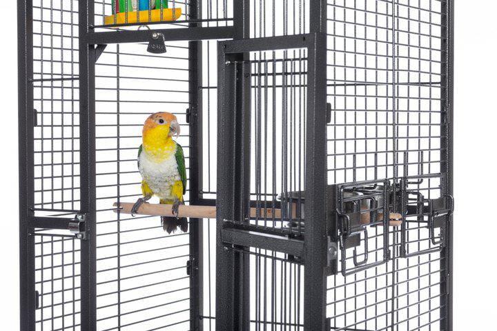 Prevue Pet - Small Dome Top - Klec pro střední papoušky z tepaného železa - tmavá od ParrotPlanet.cz