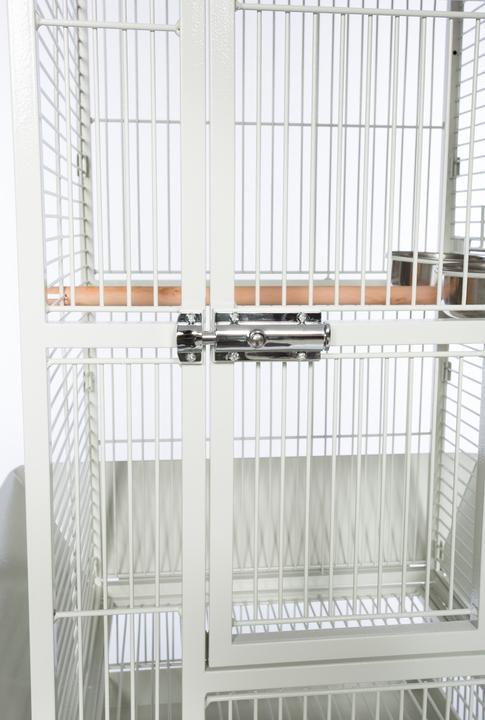 Prevue Pet - Small Dome Top - Klec pro střední papoušky z tepaného železa - bílá od ParrotPlanet.cz