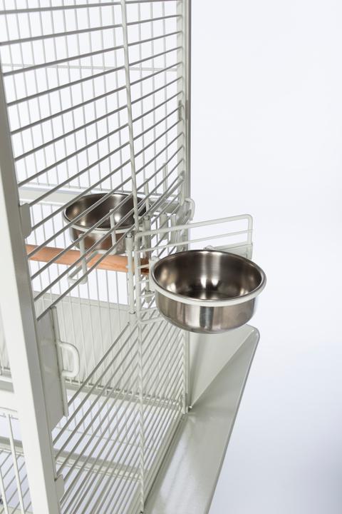 Prevue Pet - Small Dome Top - Klec pro střední papoušky z tepaného železa - bílá od ParrotPlanet.cz