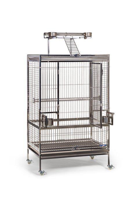 Prevue Pet - Play Top Large - Klec z NEREZOVÉ OCELI pro střední a velké papoušky od ParrotPlanet.cz