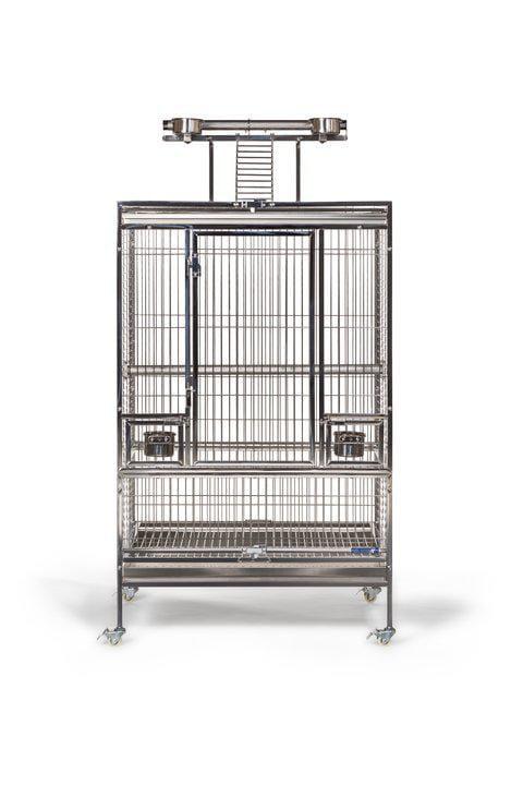 Prevue Pet - Play Top Large - Klec z NEREZOVÉ OCELI pro střední a velké papoušky od ParrotPlanet.cz