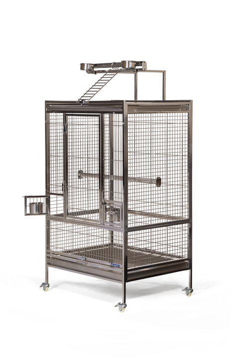 Prevue Pet - Play Top Large - Klec z NEREZOVÉ OCELI pro střední a velké papoušky od ParrotPlanet.cz