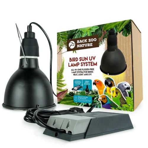 Back Zoo Nature Bird Sun System – moderní lampa pro papoušky UV – SADA (bez žárovky) od ParrotPlanet.cz