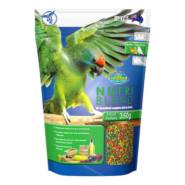 VETAFARM- FruitBlend SMALL PELLETS - Celoroční granule pro amazony a jiné střední papoušky 350 g od ParrotPlanet.cz