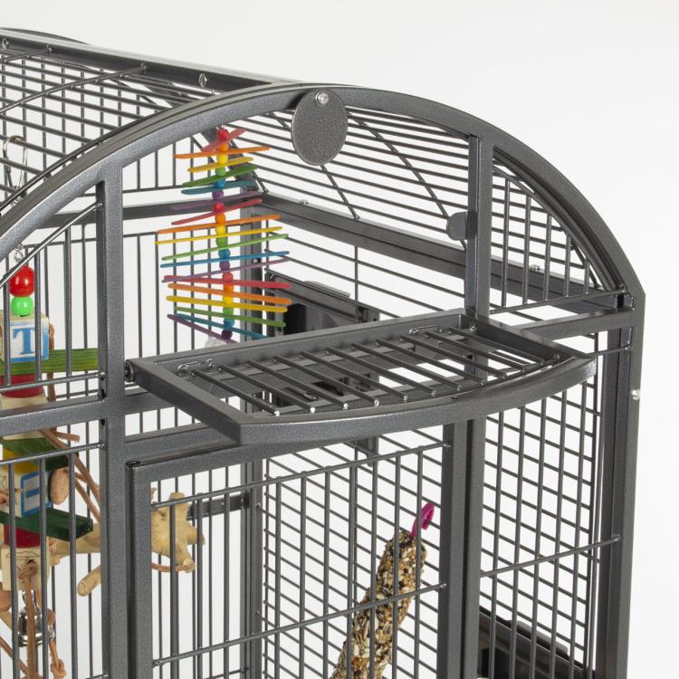 Klece pro papoušky Montana Finca Dome tmavá od ParrotPlanet.cz