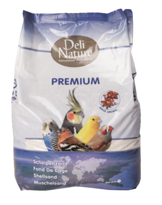 Deli Nature PREMIUM WHITE – bílý křemenný písek s lasturami (anýzový) 20 kg od ParrotPlanet.cz