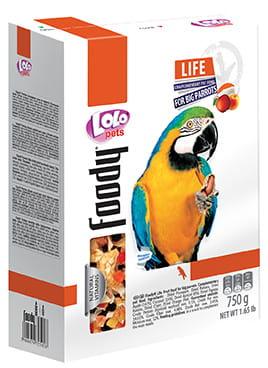 LoLo Pets FOODY FRUIT – VELKÉ KUSY TROPICKÉHO OVOCE – Krmivo pro velké papoušky 900 g od ParrotPlanet.cz