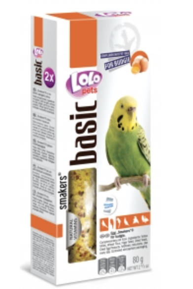 LoLo Pets Basic – Smakers VAJEČNÝ, URČENÝ PRO ANDULKY 80 g (2×40 g) od ParrotPlanet.cz