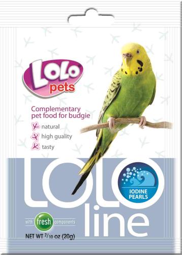 LoLo Pets – LOLO LINE – JÓDOVÉ PERLIČKY – jódová směs pro malé papoušky, 20 g od ParrotPlanet.cz