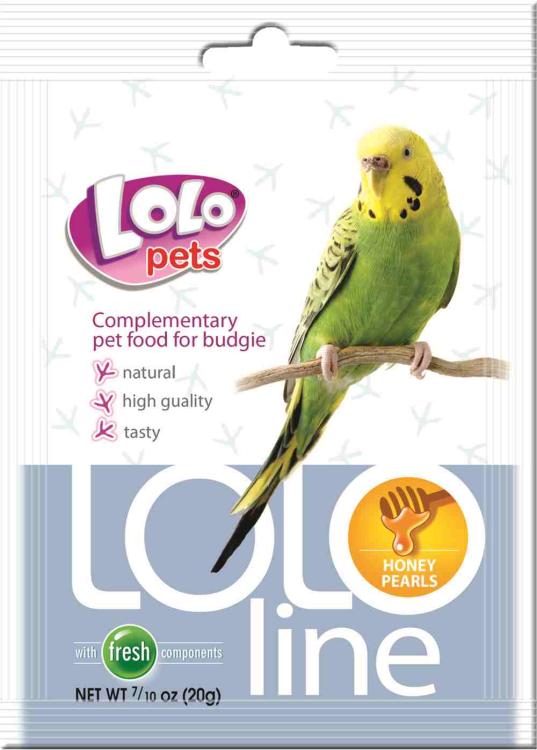LoLo Pets - LOLO LINE- MEDOVÉ PERLIČKY - Směs POSILUJÍCÍ ODPOR pro menší papoušky 20 g od ParrotPlanet.cz