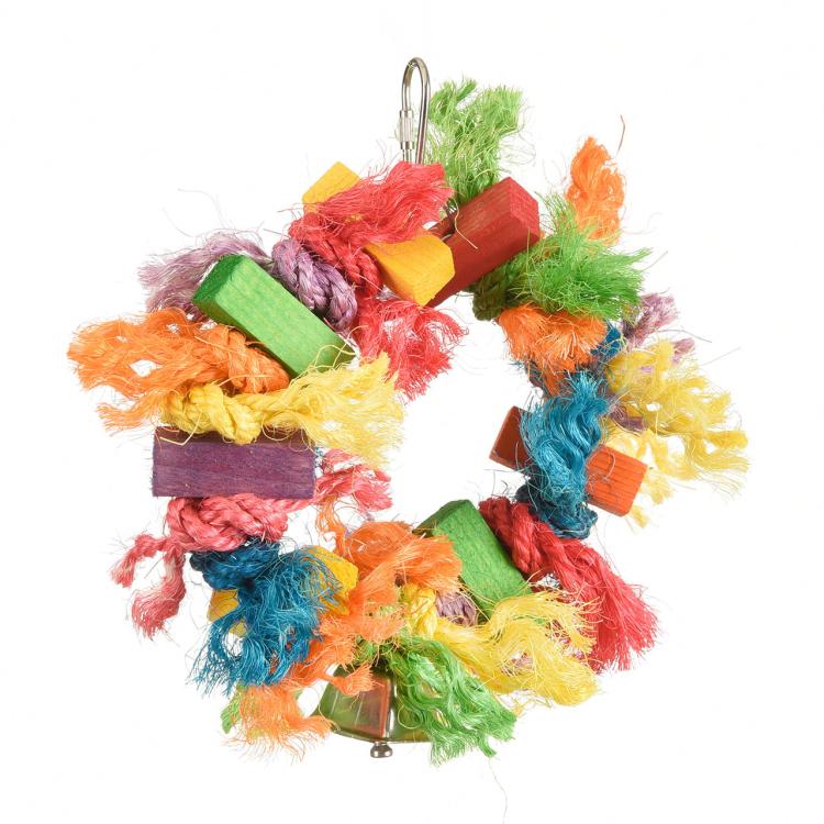 Sizalová plyšová hračka | Úžasně hřejivá hračka pro malé a střední papoušky od ParrotPlanet.cz