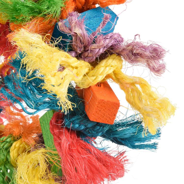 Sizalová plyšová hračka | Úžasně hřejivá hračka pro malé a střední papoušky od ParrotPlanet.cz