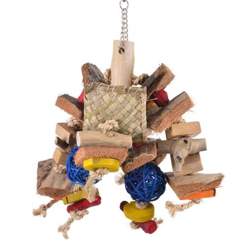 JAVA CHUNKY – hračka pro menší a střední papoušky, vyrobená z přírodních materiálů od ParrotPlanet.cz