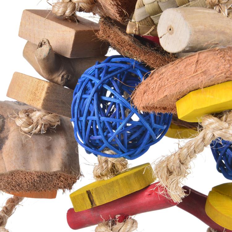 JAVA CHUNKY – hračka pro menší a střední papoušky, vyrobená z přírodních materiálů od ParrotPlanet.cz