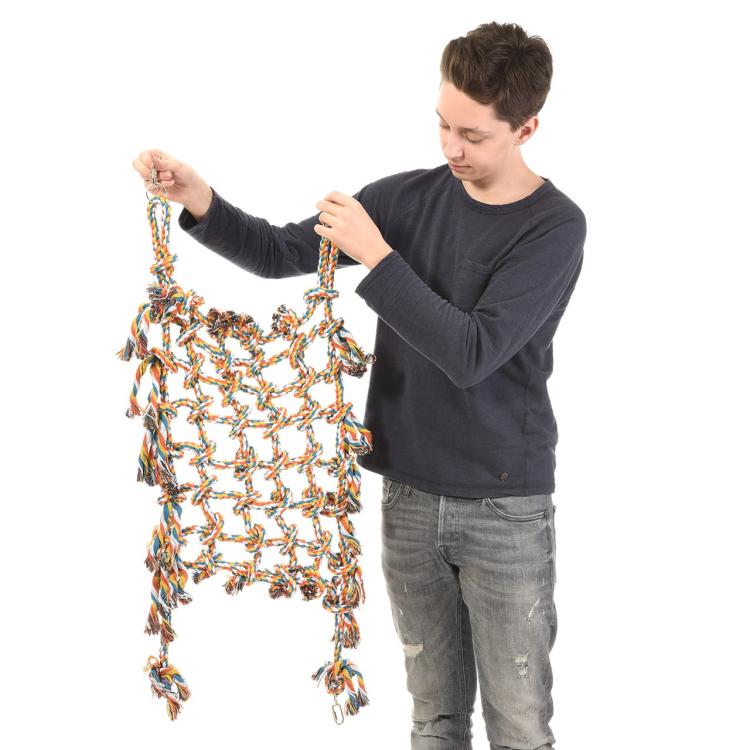 Bavlněná SÍŤ na lezení pro velké a malé papoušky, velikost M od ParrotPlanet.cz