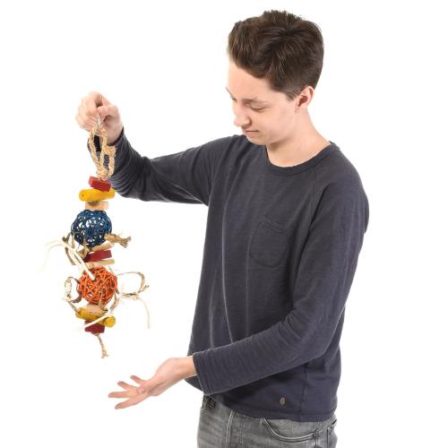 Společenská kravata střední – hračka pro velké a střední papoušky od ParrotPlanet.cz